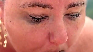 It's Raining Cumshots in the Pool with Ashley Ace