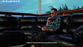 In Episode 1 of Cartel, Tattooed Colombian Endures Massive Cock Pounding from Her Boss in Public N