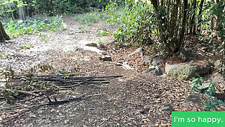 Argentinian Blonde Sucks Cock in the Forest