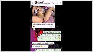 Hot Whatsapp Conversation With My Girlfriends Ends In Happy Ending - Nati Sweet - Natasha Caseros