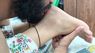 Feet Lick Romance in Skirt