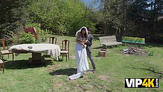 VIP4K. Beautiful 18-years old Babe fucks with the Priest on her Wedding