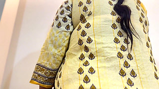 My Beautiful Big Ass & Big Tits Hot Roommate Without Pant Wearing Hijab Kamiz Panty & Clean Our Room