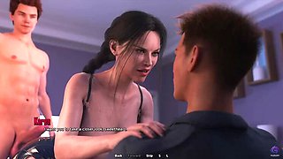 Busty Stepmom Fucks StepSon's Best Friend - 3D Hentai Animation - Life in Santa County