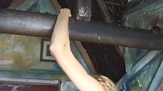 Beautiful and hot blonde with a big tail moaning and cumming, giving her pussy and very tasty spit to the black guy: Porn