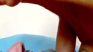 Step brother fucks skinny stepsister Justine and dude is filming it