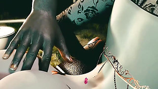 3D Big Boobs Slut MILF Teasing the BBC to Fuck Her Wet Pussy in Camp