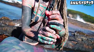 Outdoor Beach Pov Blowjob Sloppy By The Waves - Lily Lu