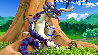 Romping, rule 34, cum on tits