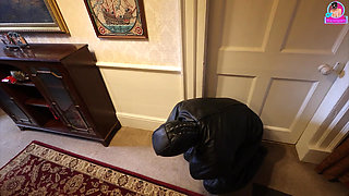 Training Zero - Zero Sees Our New House for the First Time! Femdom Slave Bondage Bitchsuit Tour