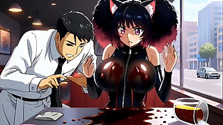 Hentai Pussy Girl Dreams of Love and Dirty Sex. Cartoon Anime Hentai Ai