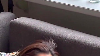 Wife Getting Fucked Doggy on the Sofa After Showing Her Amazing Ass