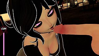 Leyley sucks your dick under a table on a date ( ASMR VR POV Roleplay )