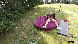 Blonde Intense Passion with Luci Reign in Tent Action