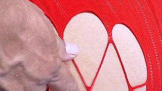 Anal and Cumshot Face Down on a Perfect Ass