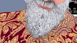 Big Tit MILF Gold Digger Fucks Rich Old Man in Luxury Mansion