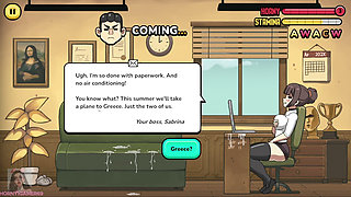 Hot Detention Teacher teaches them a lesson