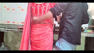 Kitchen adventures with super-hot aunty and her first-time anal fun