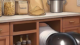 Grandpa Lesson Taboo Hentai Game Ep.2 Cum All Over His Grandson Wife Ass in the Pantry!