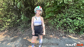 PICKUP CLUB - Skinny beauty Lilli Bossom outdoor sex