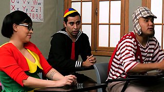 HORNY BARRIO - AT SCHOOL . Nicole Zurich Sara Blonde