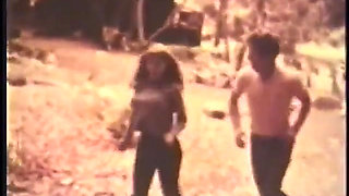 Retro Blonde Beauty Michelle Angelo and Her Friend Like to Walk Naked in the Countryside