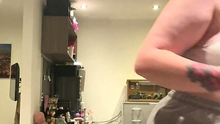 Great Big Boobs On Masturbating Redhead