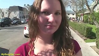 Curvy Teen First Time Fucked in Van - Shy 19 Year Old BangBus