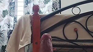 Sexy Filipina MILF, Making Her Dildo Wet & Creamy