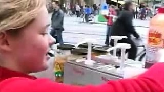 Blonde tight pussy babe solo toy fun in glamour masturbation