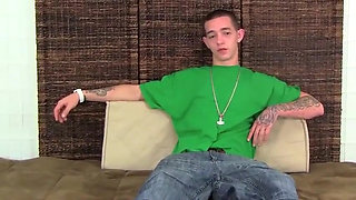 Tattooed Bad Boy Shoots a Big Load