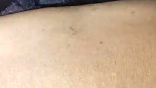 Hood Bitch with a Big Booty on Bed