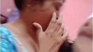 Newly Married Mumbai Couples Hot Romance First Time Sucking His Cock