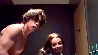 Nikki Nicole Enjoys Quick Standing Fuck In Hotel Toilet