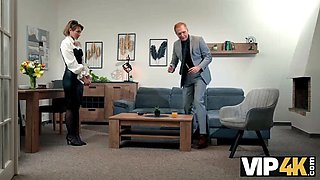 Hot Girl Charlie Dean Cheats on BF with Daddy in HD 1080p - Black Stockings & Shaved Pussy