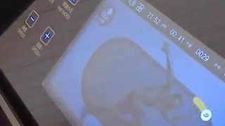 Mz24 - a Girl Bound to a Treadmill with Metal Restraints and Shackles