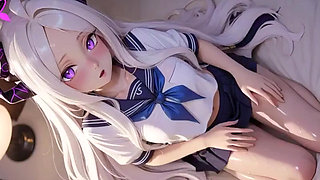 Ai Anime Girls Animations Compilation #04