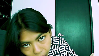 18yo Petite Asian Wild Cock Ride