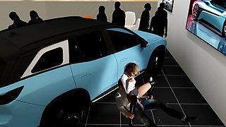 A Couple Is Secretly Fucking at the Car Show