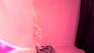 Dirty Blonde Mommy Big Boobs Smokes Masturbate