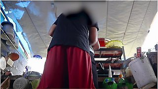 Amateur Thai Couple Have Sex In The Kitchen While The Wife Is Cooking. (cam 2-1)