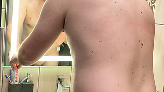 Horny Stepmom Spies on Stepson and Brazenly Fucks Him - Russian Amateur with Conversations