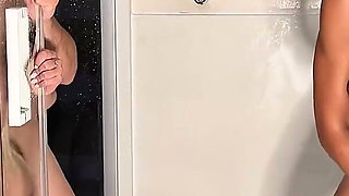 Wet and Hot Foursome in the Shower