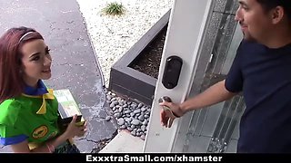 Exxxtrasmall - petite chick scout fucked by gigantic cock