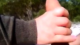 Beach Handjob Amateur Compilation