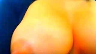 Blonde British Webcam Girl Squirts Milk