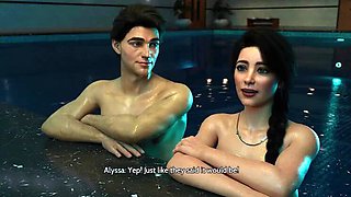 Seductive Swimmer Sucks Cock in Pool - Blowjob & Pool Sex