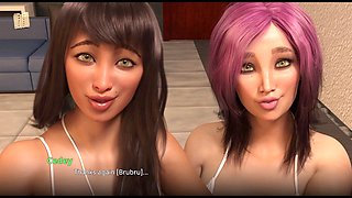 Erotic tales featuring a busty amateur brunette with a great backside