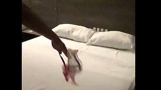 Hot Blonde Married Woman Having Sex with a Stranger at the Exit of Her Cuckold Husband's Company Party