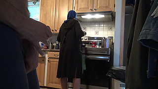 My Best Freinds Wife Almost Caught Me Masturbating !!!